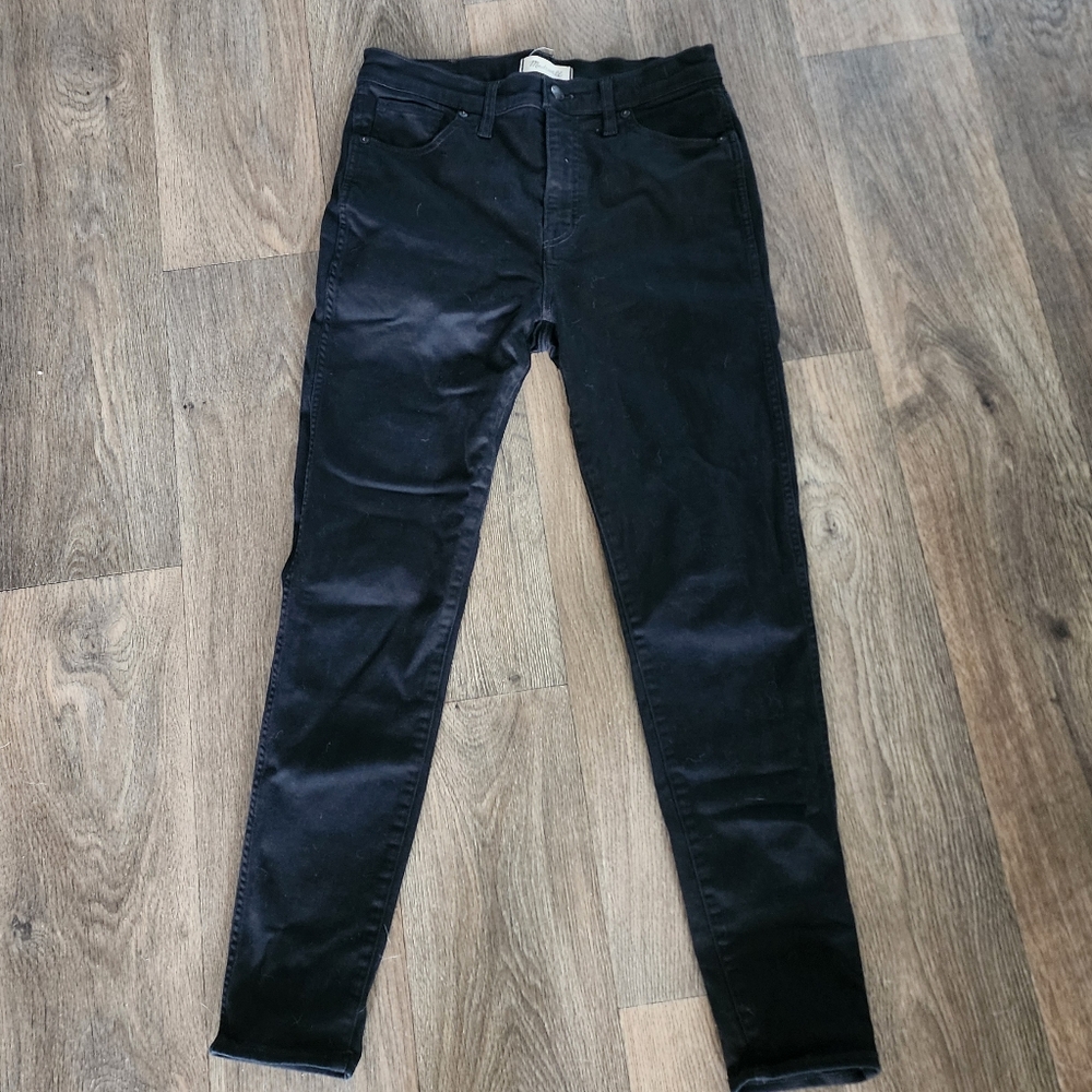 Madewell High-Rise Skinny Black Jeans